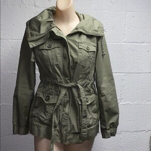 Old navy cargo lightweight army green jacket size xs